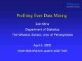 Profiting%20from%20Data%20Mining PowerPoint PPT Presentation