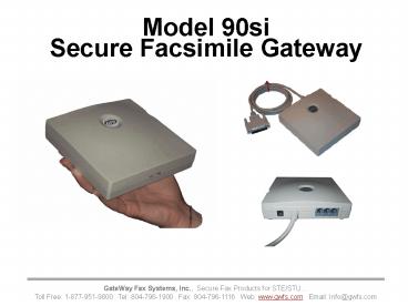 Model 90si Secure Facsimile Gateway