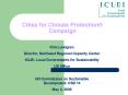 Cities for Climate Protection PowerPoint PPT Presentation