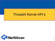 ThreadX Kernel API