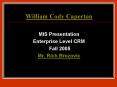 William Cody Caperton PowerPoint PPT Presentation