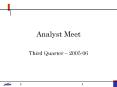 Analyst Meet PowerPoint PPT Presentation