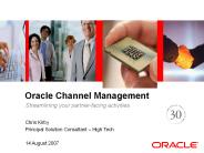 Oracle Channel Management