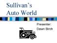 Sullivans Auto World PowerPoint PPT Presentation
