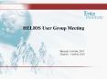 HELIOS User Group Meeting PowerPoint PPT Presentation