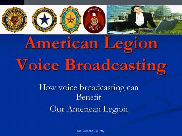 American Legion Voice Broadcasting
