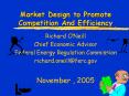 Market Design to Promote Competition And Efficiency PowerPoint PPT Presentation