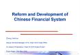 Reform and Development of Chinese Financial System PowerPoint PPT Presentation
