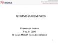 60 Ideas in 60 Minutes PowerPoint PPT Presentation