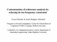 Customization of coherence analysis by relaxing its iso-frequency constraint PowerPoint PPT Presentation