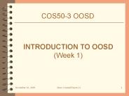 Object Oriented System Design