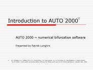 Introduction to AUTO 20001
