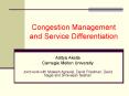 Congestion Management and Service Differentiation PowerPoint PPT Presentation