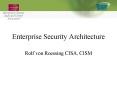 Enterprise Security Architecture PowerPoint PPT Presentation