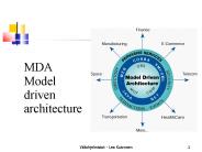 MDA Model driven architecture