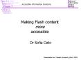 Making Flash content more accessible PowerPoint PPT Presentation