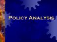 Policy Analysis PowerPoint PPT Presentation