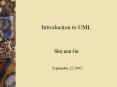 Introduction%20to%20UML%20%20%20%20%20%20Introduction%20to%20UML%20%20Shiyuan%20Jin%20%20September,23,2002 PowerPoint PPT Presentation