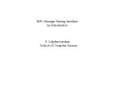 MPI: Message Passing Interface