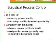 Statistical Process Control