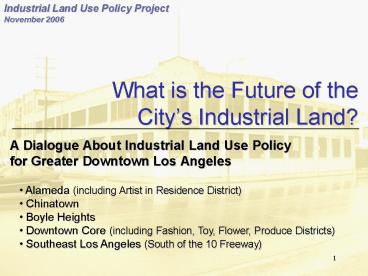 What is the Future of the City