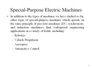 Special-Purpose Electric Machines