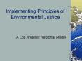 Implementing Principles of Environmental Justice PowerPoint PPT Presentation