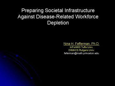 Nina H. Fefferman, Ph.D.