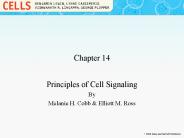 Principles of Cell Signaling
