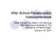 After School Paraeducator Videoconference PowerPoint PPT Presentation