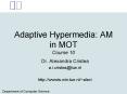 Adaptive Hypermedia: AM in MOT Course 10 PowerPoint PPT Presentation