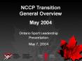 NCCP Transition PowerPoint PPT Presentation