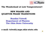 The Wonderland at Low Temperatures!!