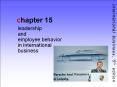 leadership and              employee behavior       in international business PowerPoint PPT Presentation