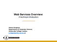 Web Services Overview: A technical introduction PowerPoint PPT Presentation
