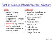 Part 1: Common network/protocol functions