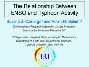 The Relationship Between ENSO and Typhoon Activity
