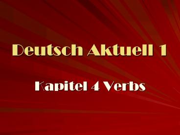 Deutsch Aktuell 1