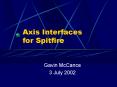 Axis Interfaces for Spitfire PowerPoint PPT Presentation
