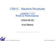 CS61C - Lecture 13
