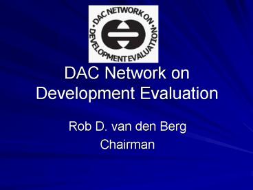 DAC Network on Development Evaluation