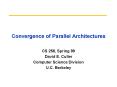 Convergence of Parallel Architectures PowerPoint PPT Presentation
