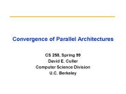 Convergence of Parallel Architectures
