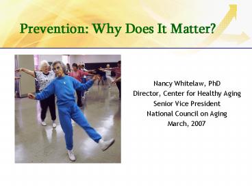 Prevention: Why Does It Matter