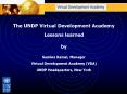 The UNDP Virtual Development Academy PowerPoint PPT Presentation