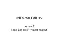 INF5750 Fall 05 PowerPoint PPT Presentation