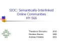 SIOC: Semantically-Interlinked Online Communities HY-566 PowerPoint PPT Presentation
