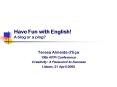 Have Fun with English A blog or a plog PowerPoint PPT Presentation