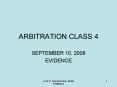 ARBITRATION CLASS 4 PowerPoint PPT Presentation