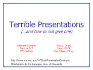 Terrible Presentations (